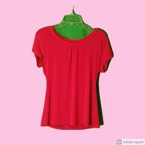 Magenta short sleeve  Blouse